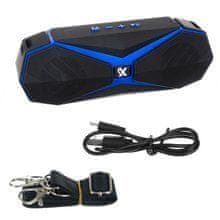 Izoxis Hordozható Bluetooth hangszóró szíjjal Black Blue ISO 12275