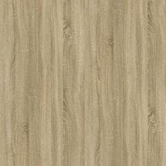 Greatstore sonoma-tölgyszínű szerelt fa fiókos szekrény 60 x 36 x 103 cm