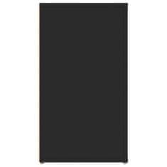 shumee fekete szerelt fa tálalószekrény 100x33x59,5 cm