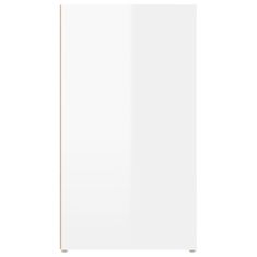shumee magasfényű fehér szerelt fa tálalószekrény 100 x 33 x 59,5 cm