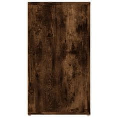 shumee füstös tölgy színű szerelt fa tálalószekrény 100x33x59,5 cm
