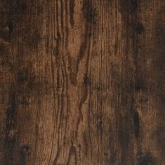 Vidaxl füstös tölgyszínű szerelt fa dohányzóasztal 100 x 40 x 40 cm 815255