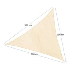 nabbi Árnyékolás lap Háromszög 300x300 cm - bézs