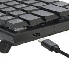 Redragon Anivia Mechanikus gamer billentyűzet, barna kapcsolók, USB Type-C