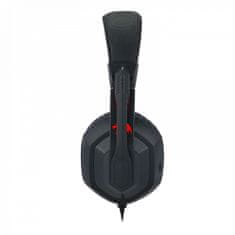 Redragon Ares gamer fejhallgató mikrofonnal, fekete/piros