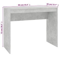 Greatstore betonszürke forgácslap íróasztal 90 x 40 x 72 cm