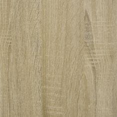 shumee sonoma-tölgyszínű szerelt fa tálalóasztal 60 x 35 x 70 cm