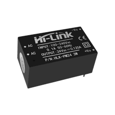 Hi-Link 240V / 24V 125mA HLK-PM24 tápegység nyomtatható változat