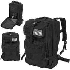 Trizand Katonai hátizsák 38L fekete ISO 8919