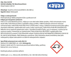 Xavax vízkőoldó mosógépekhez, 250 ml