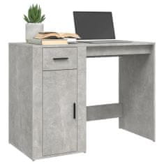 Greatstore betonszürke színű szerelt fa íróasztal 100x49x75 cm