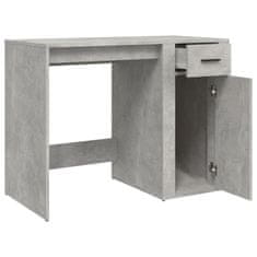 Greatstore betonszürke színű szerelt fa íróasztal 100x49x75 cm