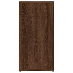 shumee barna tölgyszínű szerelt fa tálalószekrény 100x30x59,5 cm