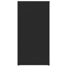 shumee fekete szerelt fa tálalószekrény 100x30x59,5 cm