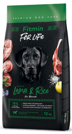 Fitmin dog For Life Lamb & Rice, 12 kg