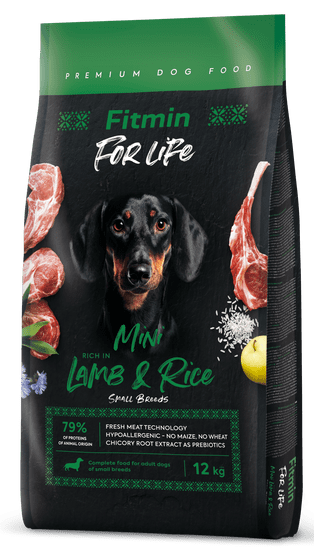 Fitmin dog For Life Lamb & Rice Mini, 12 kg