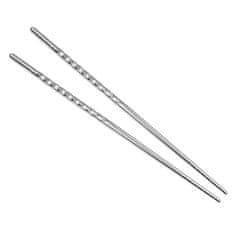 Northix Hosszú pálcika / chopsticks rozsdamentes acélból - 38 cm 