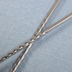 Northix Hosszú pálcika / chopsticks rozsdamentes acélból - 38 cm 