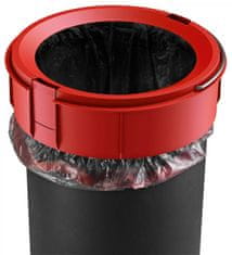 Hailo Műanyag hulladékkosár 12 L fekete lakk