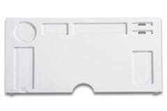 Kesper Monitorállvány fehér, rekeszekkel, 66 x 34,5 x 5 cm