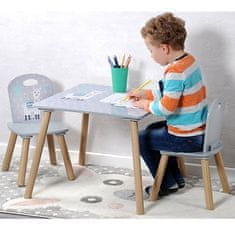 Kesper Kesper Gyermekasztal 2 székkel, farostlemez Alpaca