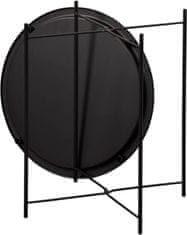 Kesper Kesper összecsukható asztal tálcával, fekete, átmérő 47 cm, magasság 50 cm
