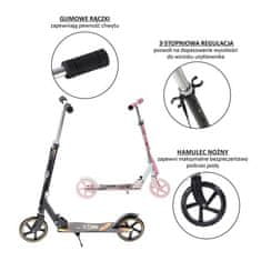 Nils Extreme HA205D Fekete PU 205MM Scooter 