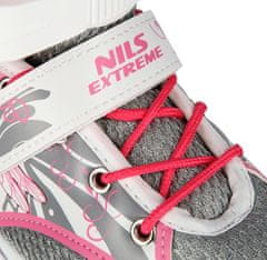 Nils Extreme NQ1002 Pink-White M méretű (35-38) görkorcsolya