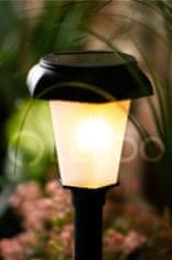Basic 3x Napelemes kerti lámpa LED fekete DELTA 39cm 2200K Meleg fehér