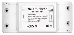 Moes Wi-Fi/RF 433 intelligens relé távirányítóval vezérelve, Tuya Smart Life