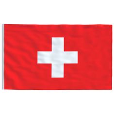 Greatstore svájci alumínium zászló és rúd 6,23 m