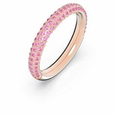 Swarovski Gyönyörű gyűrű rózsaszín Swarovski kristályokkal Stone 5642910 (Kerület 52 mm)