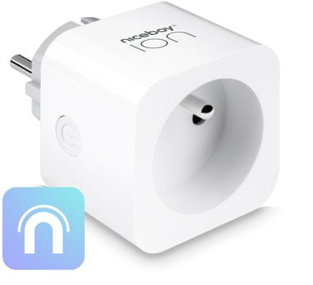 Niceboy ION SmartPlug Pro okos aljzat intelligens aljzat vezérlés Wifi alkalmazáson keresztül vezeték nélküli kapcsolat forgatókönyvek intelligens otthon aljzat vezérlése időzítő
