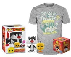 Funko POP & Tee: Looney Tunes Sylvester és Tweety, XL méret (exkluzív szett pólóval)