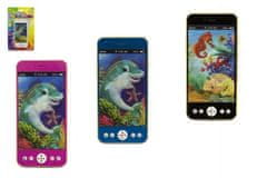 Teddies Mobil/telefon 13cm-es elemmel működő, fény és hang - különböző változatok vagy színek keveréke
