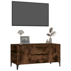 shumee füstös tölgyszínű szerelt fa TV-szekrény 102x44,5x50 cm