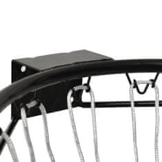 Greatstore fekete acél kosárlabda gyűrű 39 cm