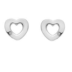 Hot Diamonds Ezüst szív fülbevaló valódi gyémántokkal Amulets DE616