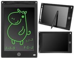 Kruzzel Digitális LCD tábla 8.5 hüvelykes rajzoló- és íróeszköz Fekete ISO 8965