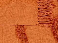 Beliani Narancssárga Pamut Ágytakaró 125 x 150 cm KHARI