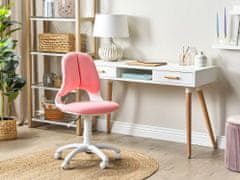 Beliani Rózsaszín irodai szék MARGUERITE