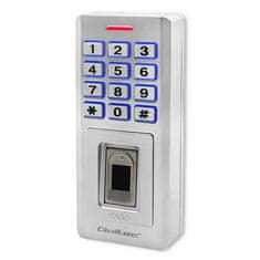 Qoltec Oberon kombinált zár ujjlenyomat-olvasóval | RFID | kód | kártya | kulcskarika | csengő | IP68 | EM