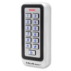 Qoltec QRHEA kombinált zár RFID olvasóval | kód | kártya | kulcscsomó | csengő | IP68 | EM