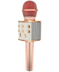 VELMAL  Karaoke mikrofon hangszóróval és bluetooth-al - rózsaszín