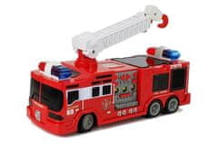 Lean-toys Távirányítású tűzoltóautó létrával R/C 28cm