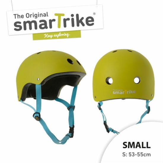 Smart Trike kerékpáros sisak, S méret - zöld, 2r +