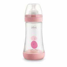 Chicco Perfect 5, Anticolic Baby palack, 240 ml, rózsaszín, 2m +