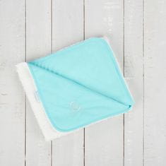 Comfi-Huggle, Baby Blanket XL, 140x90cm, türkiz / fehér