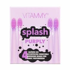 Vitammy SPLASH, Tartalék fogantyúk fogkefékhez SPLASH, lila /, 4db