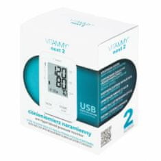 Vitammy NEXT 2 Vállnyomásmérő USB tápegységgel és méréssel a mandzsetta felfújásakor